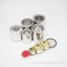 Round metal industrial paint glue packing tin cans